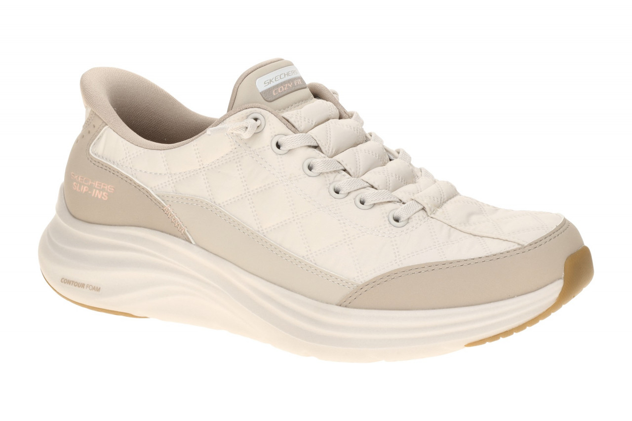 Skechers 150404 NTTP Contour Foam Beige Slip On Damenschuhe