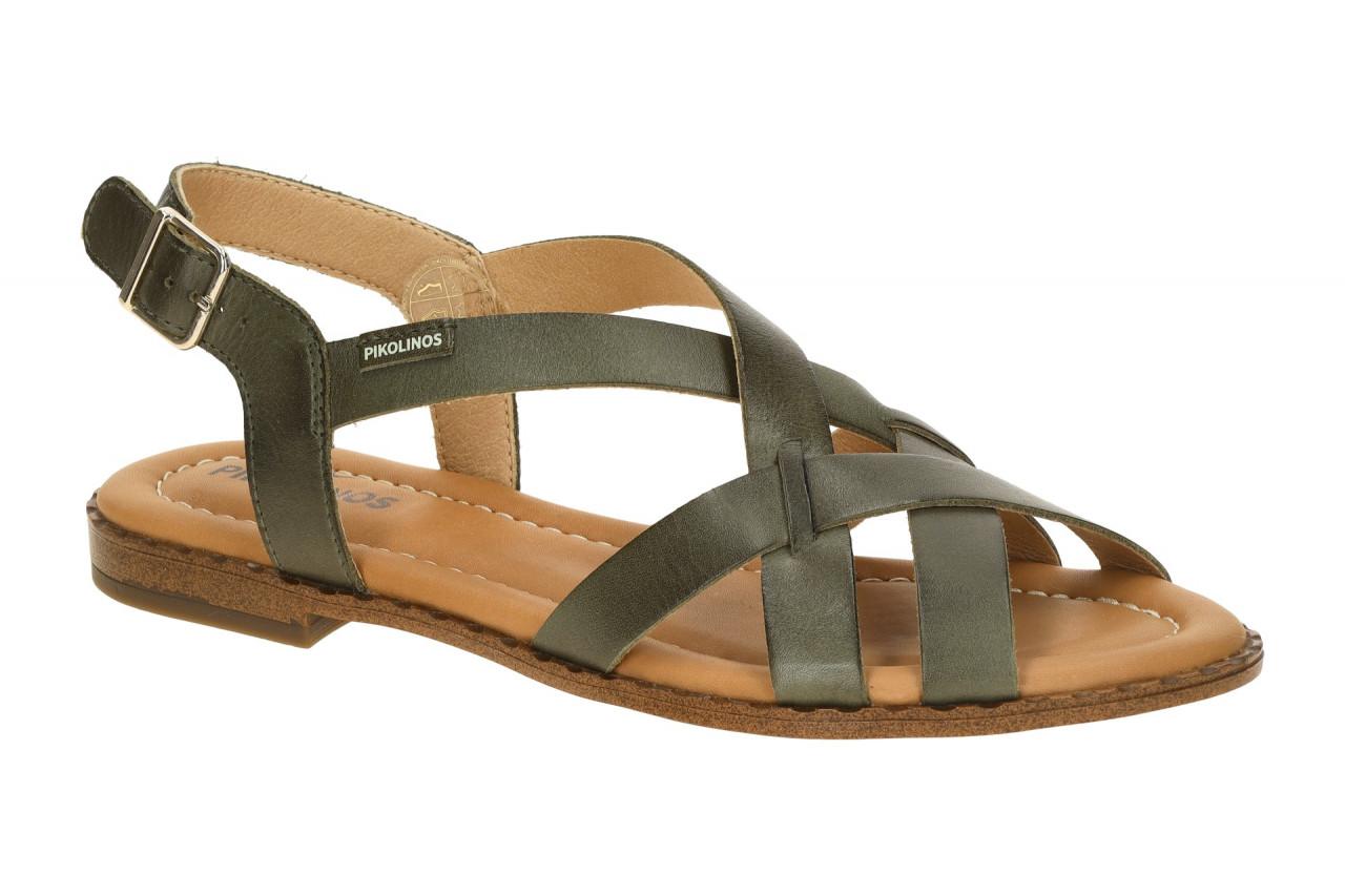 Pikolinos Damen Sandalette W0X-0556ST pickle Gr?n Riemchen Sandalen ALGAR 1cm...