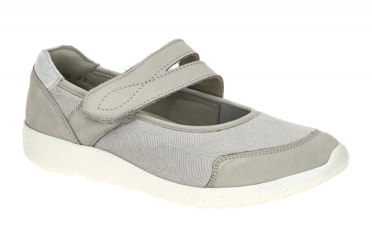 Waldl?ufer 634K31 Damenschuhe, Ballerina, Mary Jane grau/silber - OrthoTritt ...