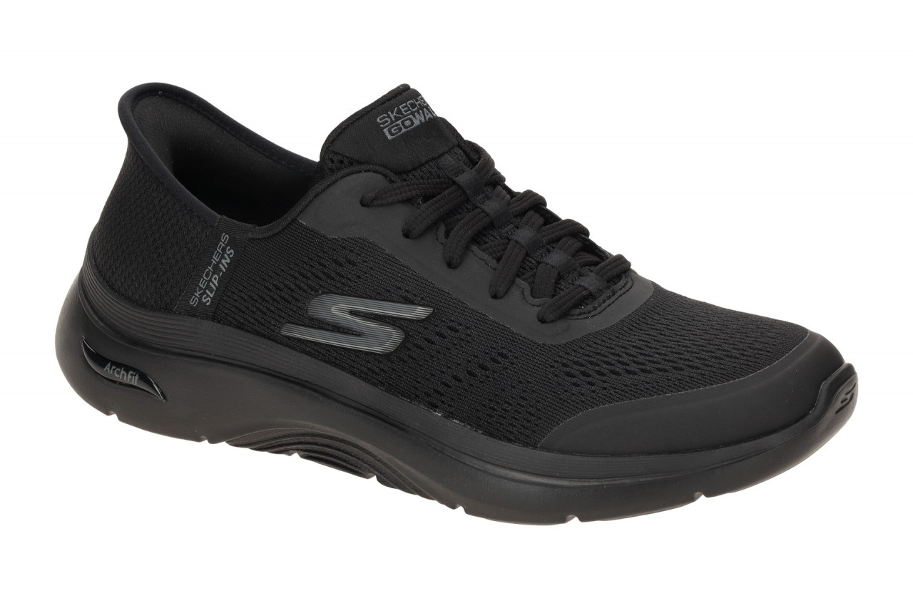 Skechers GO WALK ARCH FIT 2.0 125319 BBK schwarz - sportliche Halbschuhe f?r ...