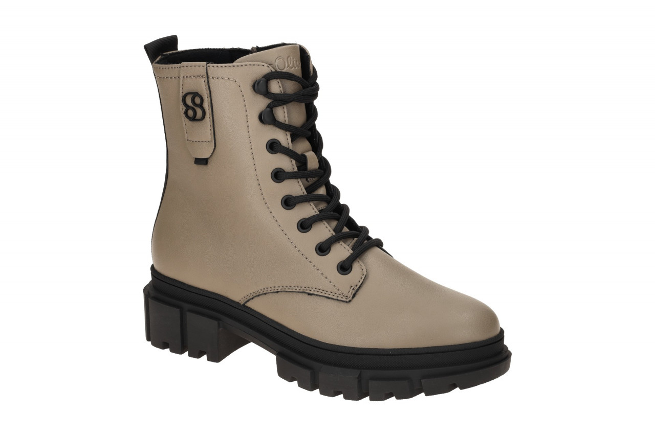 S. Oliver Damen Stiefeletten 5-25214-41 taupe bequeme Chunky Boots