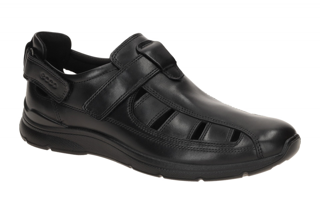 Ecco 51176401001 Herren Sandale Schwarz Fisherman Klettverschluss