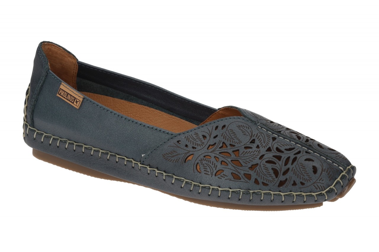 Pikolinos 578-4976CP Blue JEREZ Damen Slipper Echtleder blau bequem Gummi Lau...