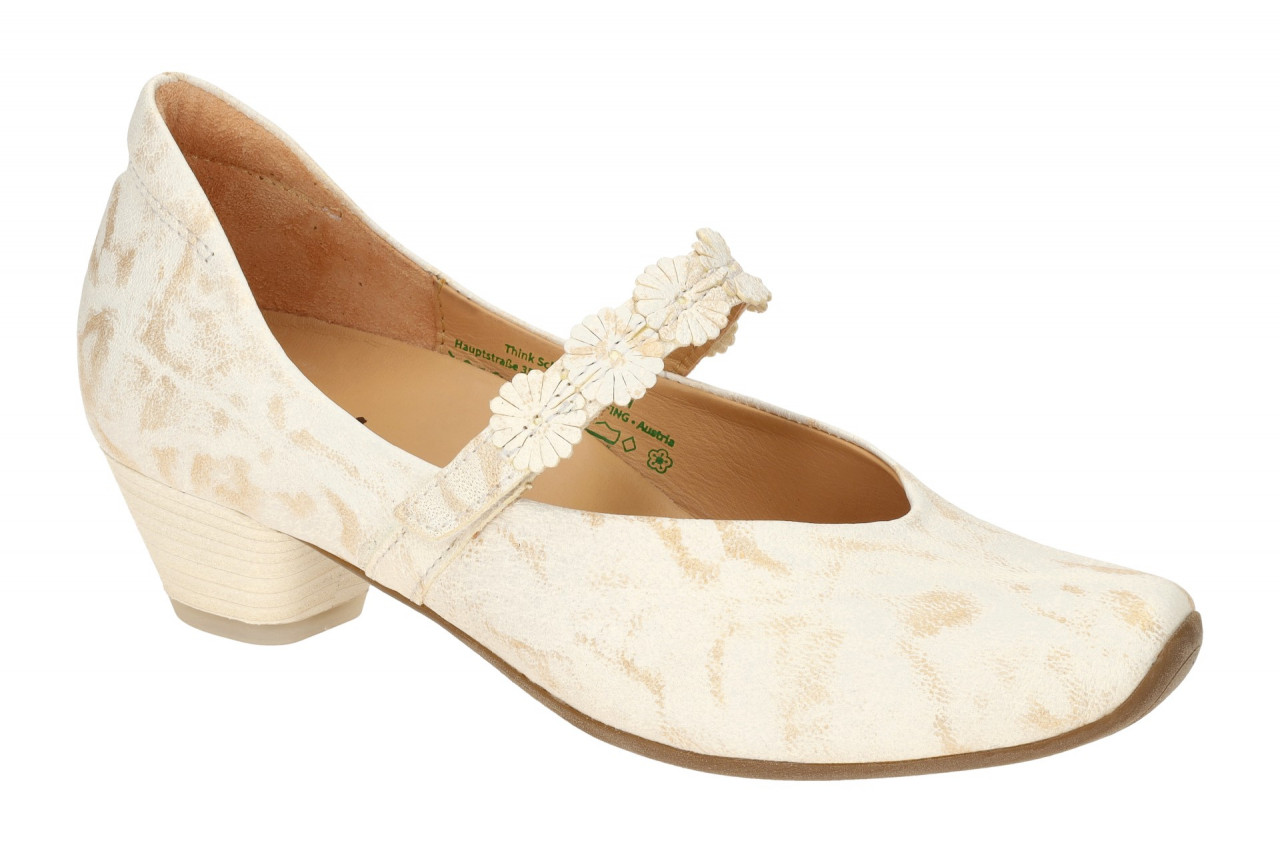 Think AIDA 3-001165-1000 wei? - Riemchen Pumps f?r Damen