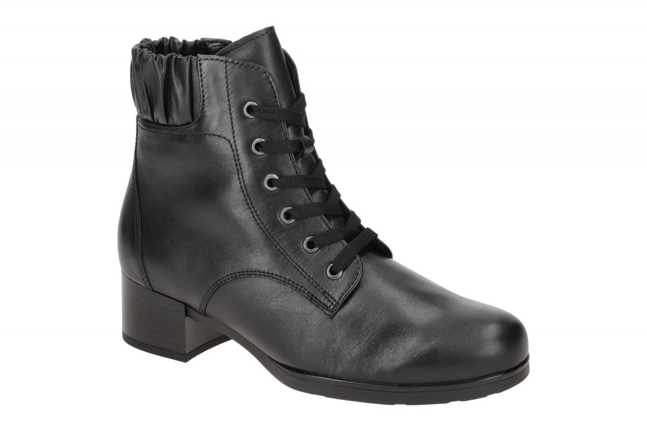 Gabor 35.502 Damen Stiefeletten, Schwarz Glattleder, Hovercraft Sohle