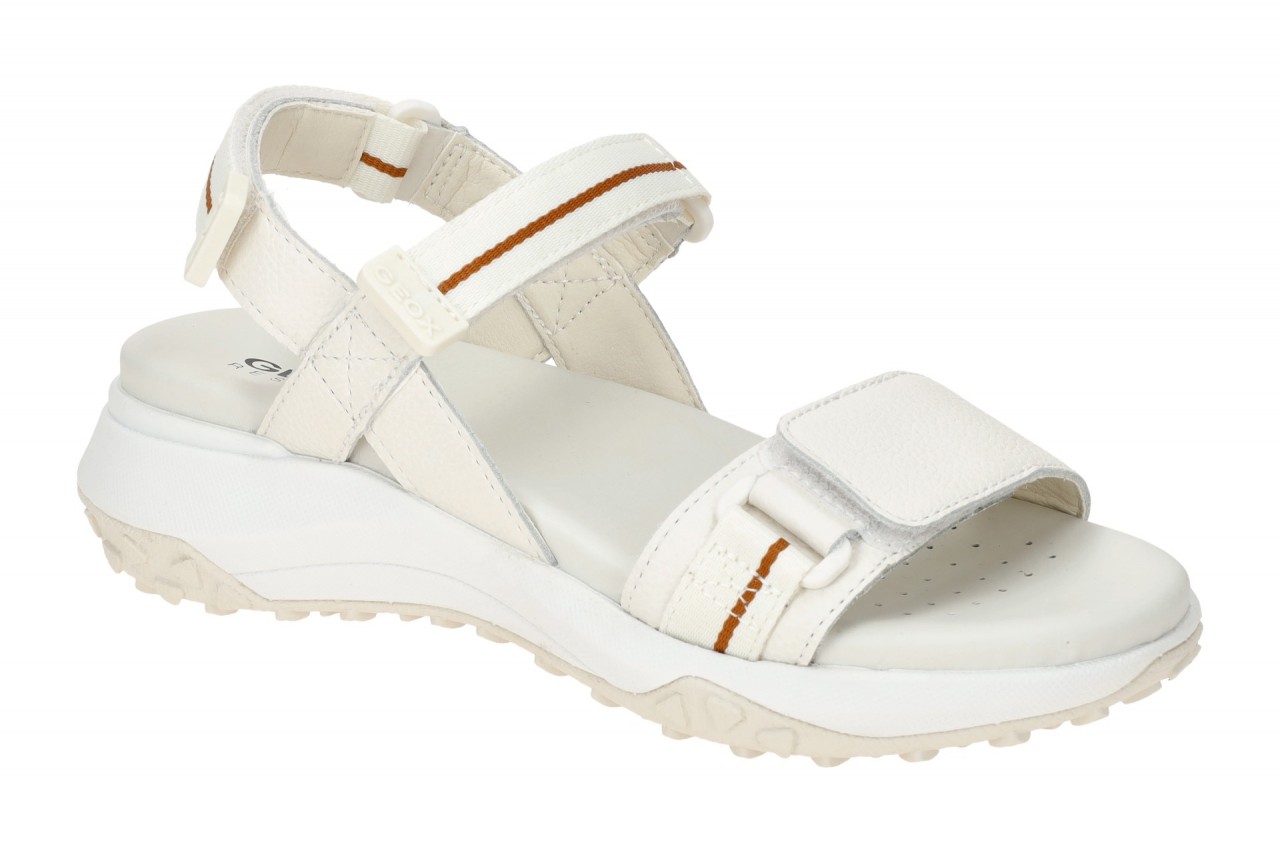 Geox D35TBB SORAPIS+GRIP Damen Sandale Wei? Rutschfest wasserdicht Keilabsatz