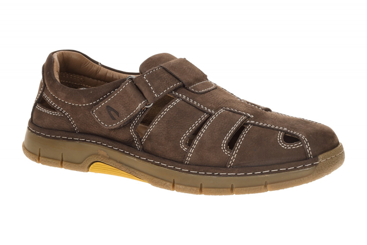 camel active Herrenschuhe 56WAH03 Walk Slipper dunkelbraun cafe Echtleder Gum...