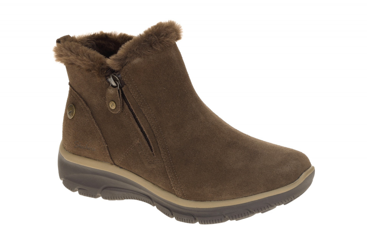 Skechers EASY GOING 168042 CHOC braun - bequeme Stiefelette f?r Damen
