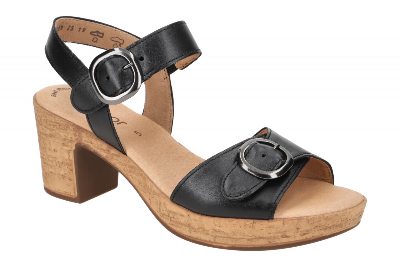 Gabor 84.764.27 schwarz - Sandalette f?r Damen