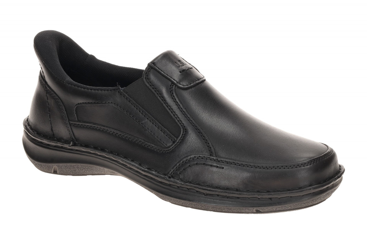 Josef Seibel Herrenschuhe 44922 TE859 100 Schwarz Echtleder Slipper, ExtraWeit