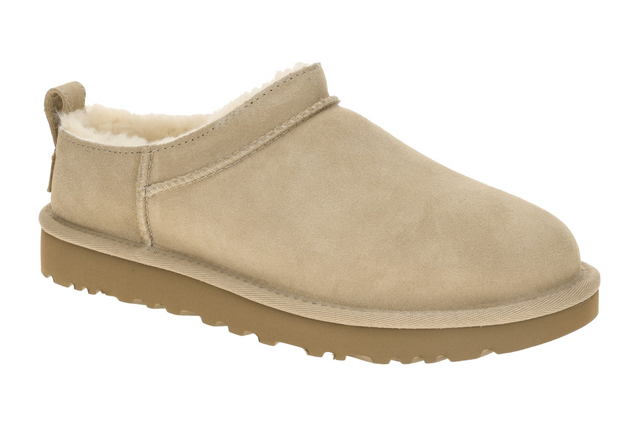 UGG CLASSIC MICRO 1173891 SAN beige - bequeme Slipper f?r Damen