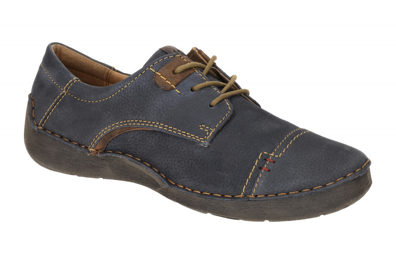 Josef Seibel Damenschuhe FERGEY 41 59641 blau ocean/kombi bequeme Schn?r-Halb...