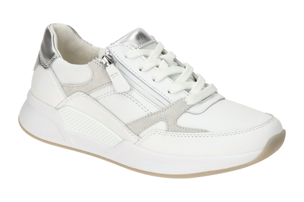 Gabor 86.958.50 ROLLINGSOFT Damen Sneaker wei?/silber - extra leicht