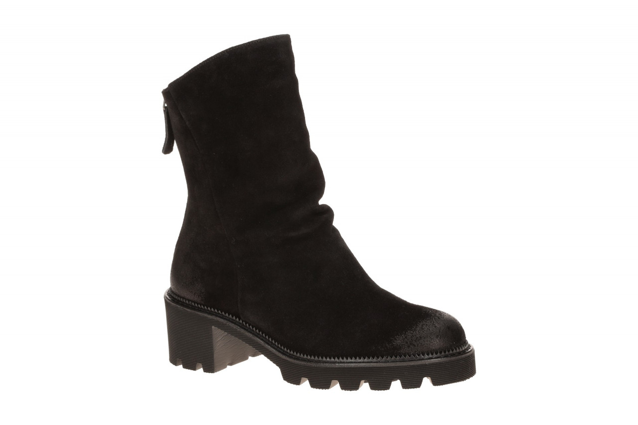 Paul Green Damen Stiefeletten 8291-020 Schwarz elegante Veloursleder - Warmfu...