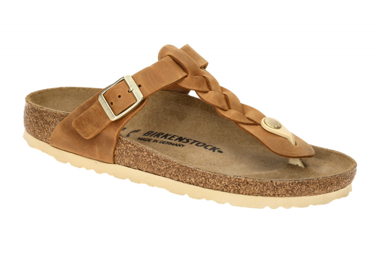 Birkenstock GIZEH BRAIDED 1021336 hell-braun - Pantoletten f?r Damen