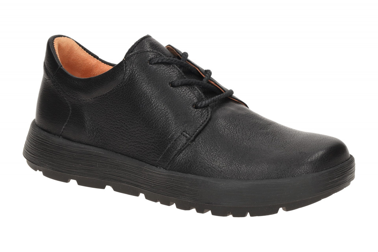 Think 440 Damenschuhe COMODA Schwarz - Bequeme Leder Halbschuhe mit herausneh...