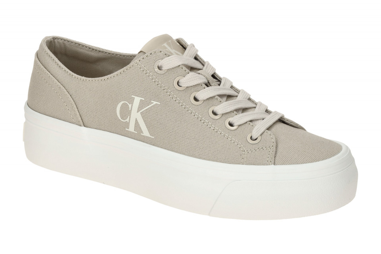 Calvin Klein VULC FLATFORM LOW YW01763 ACF beige - sportliche Halbschuhe f?r ...