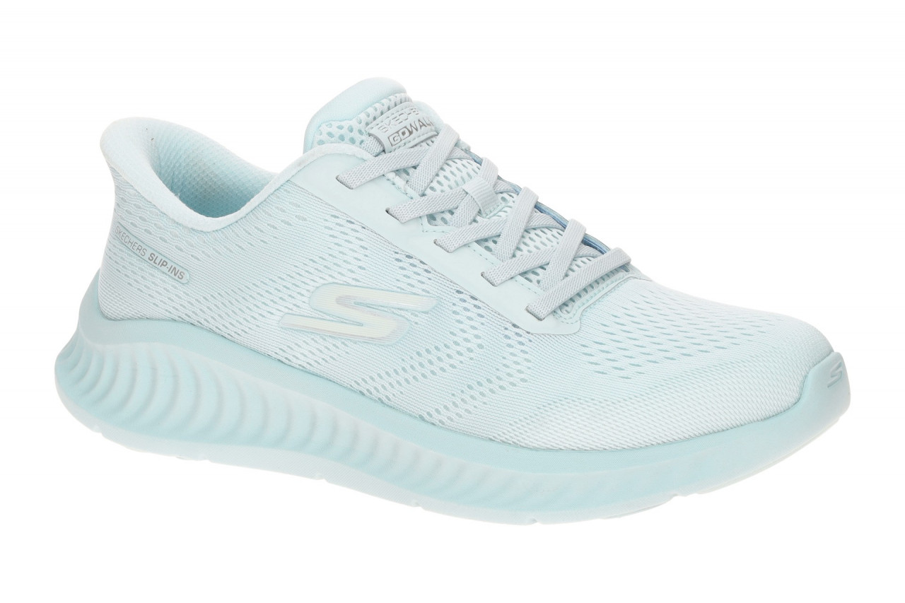 Skechers 125643 LTBL GO WALK NOW - KHLOE Damen Slipper Blau Light Blue Maschi...