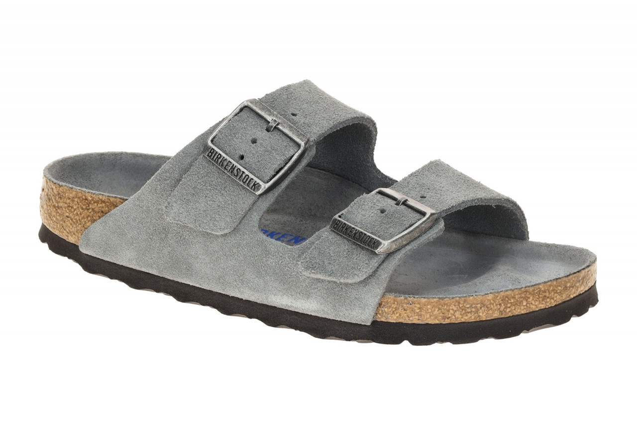 Birkenstock ARIZONA BS 1030912 grau - bequeme Pantolette f?r Damen