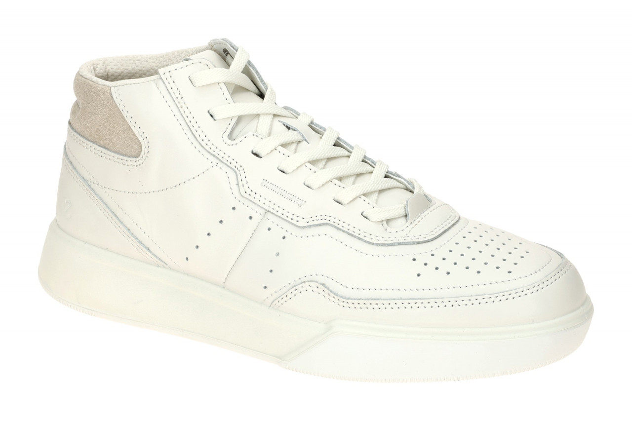 Ecco STREET COURT HIGH 53982452292 wei? - Mid Cut Sneakers f?r Herren