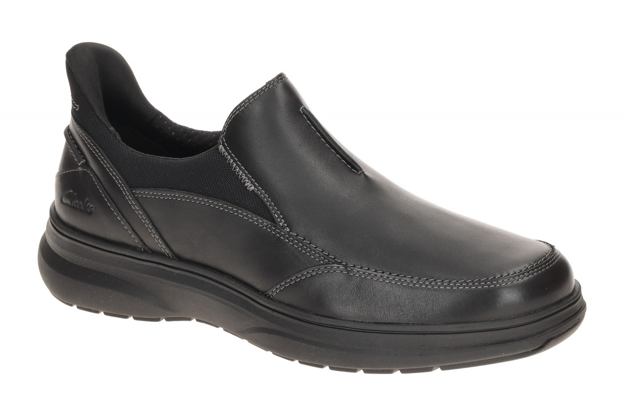 Clarks MULLAN STEP 26184411 7 Herren Slipper black Echtleder bequem - CONTOUR...