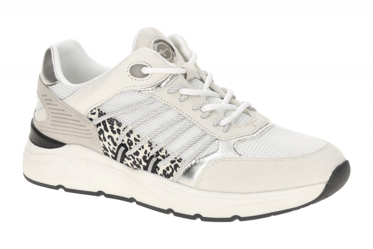 Tamaris 1-23762-44-3A9 Damenschuhe Halbschuhe Sneaker Grau Leopard Comb