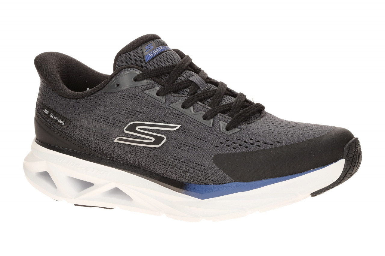 Skechers 221040 BKCC Glide Step Vortex Herrensport Halbschuhe Schwarz