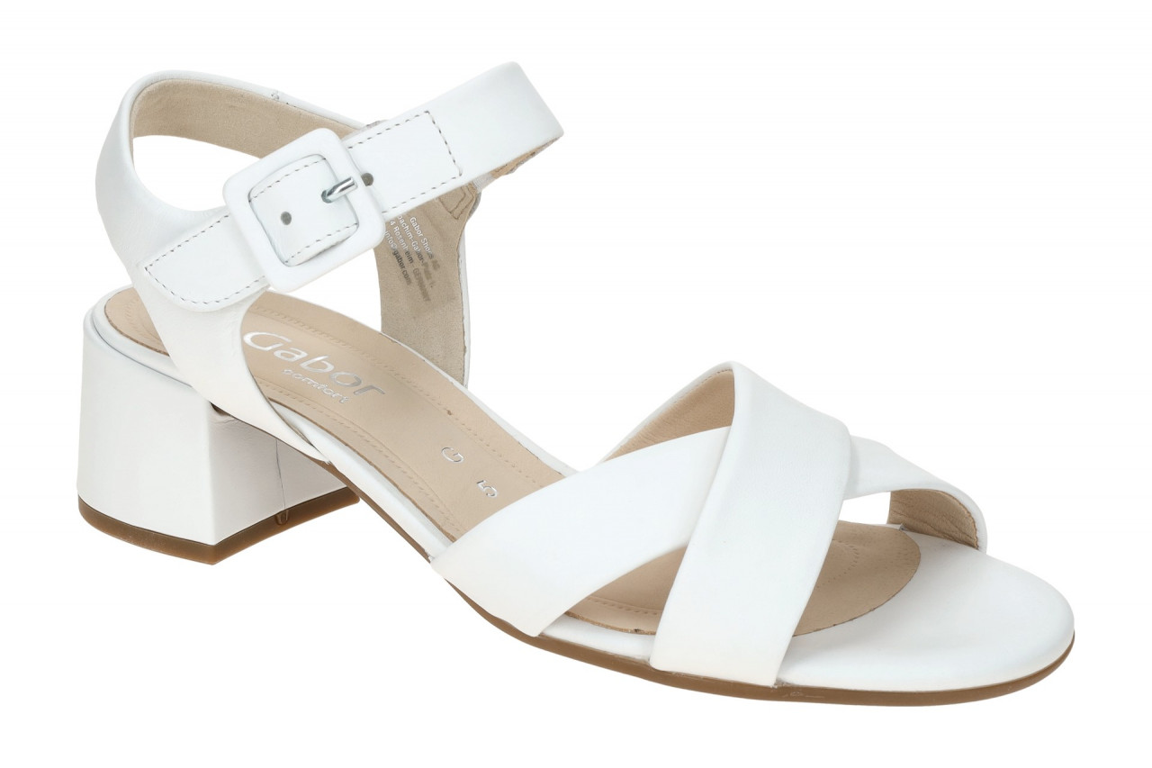 Gabor Damen Sandalette 82.913.50 Wei? Echtleder Riemchen Sandalen