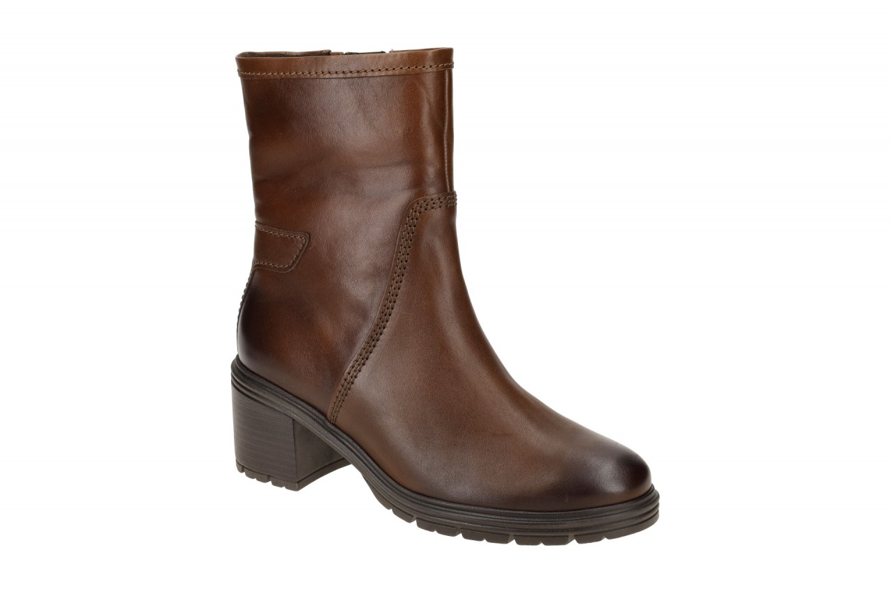 Gabor 32.840 Damen Stiefeletten braun sattel Effekt Blockabsatz - Milano