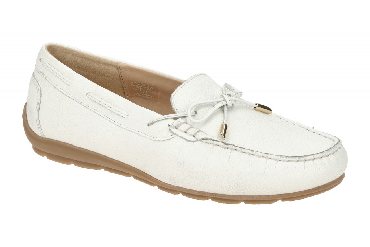 ara 12-19212 10 Alabama-Sport Damenschuhe Wei? Echtleder Slipper Mokassin