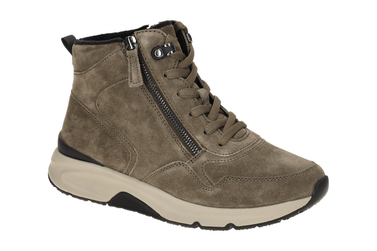 Gabor Damen Stiefeletten 76.888.30 ROLLINGSOFT Braun Mohair Bequeme Komfort M...