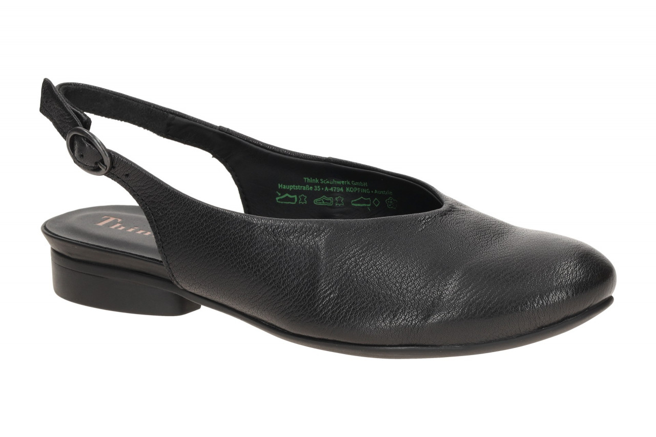 Think GUAD 2 3-000731-0000 schwarz - Sling Pumps f?r Damen