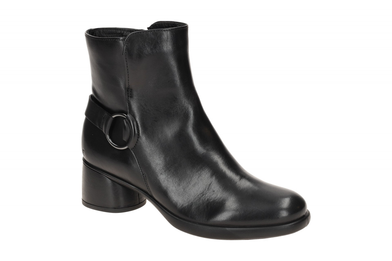 Ecco 22251301001 Schwarz Damen Stiefeletten Ankle Boots Echtleder Dual Fit