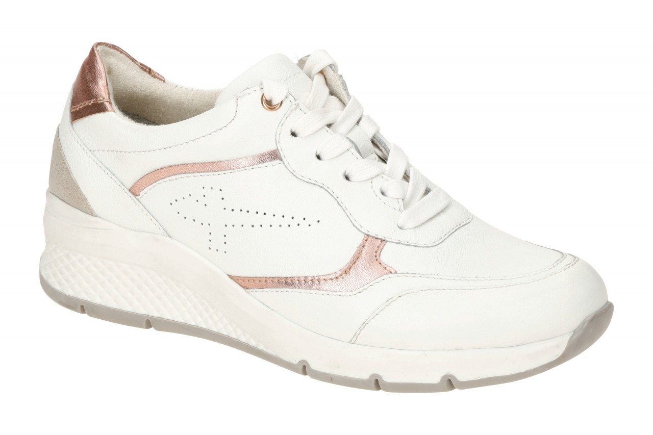 Tamaris Comfort Schuhe Sneaker wei? rose Leder 8-83713-20