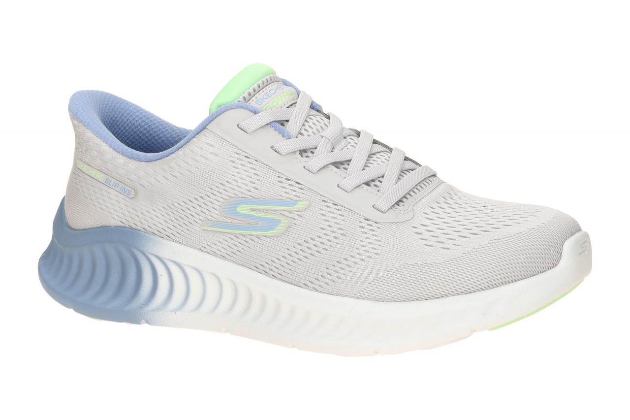Skechers 125643 LTGY GO WALK NOW - KHLOE Damenschuhe Slip Ins Grau Ultra Leicht