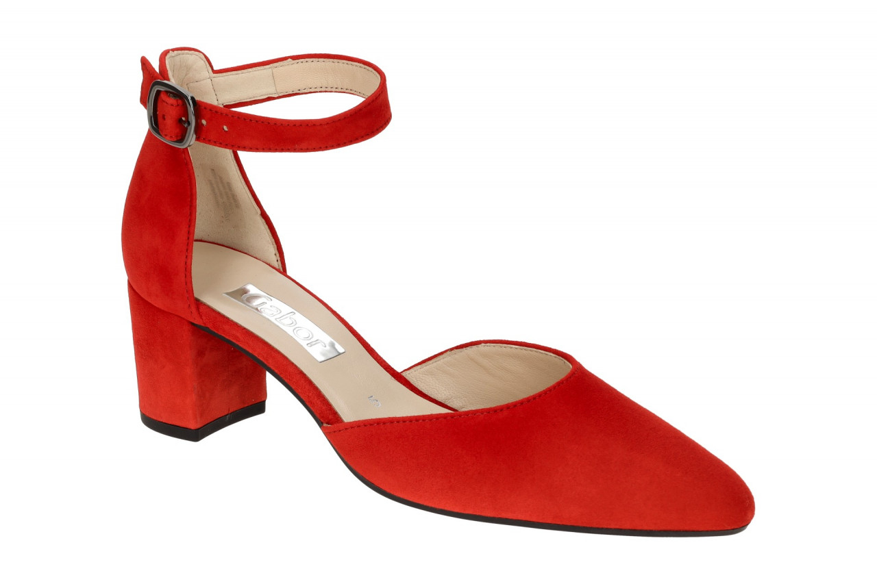 Gabor 61.340.15 rot - Riemchen Pumps f?r Damen