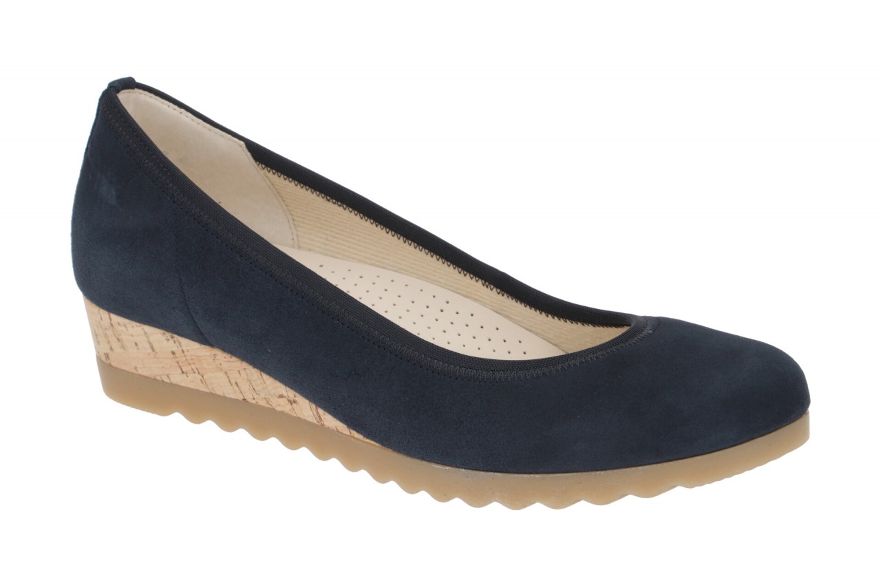 Gabor 82.641.46 dunkel-blau - Ballerina - Halbschuhe - Slipper f?r Damen