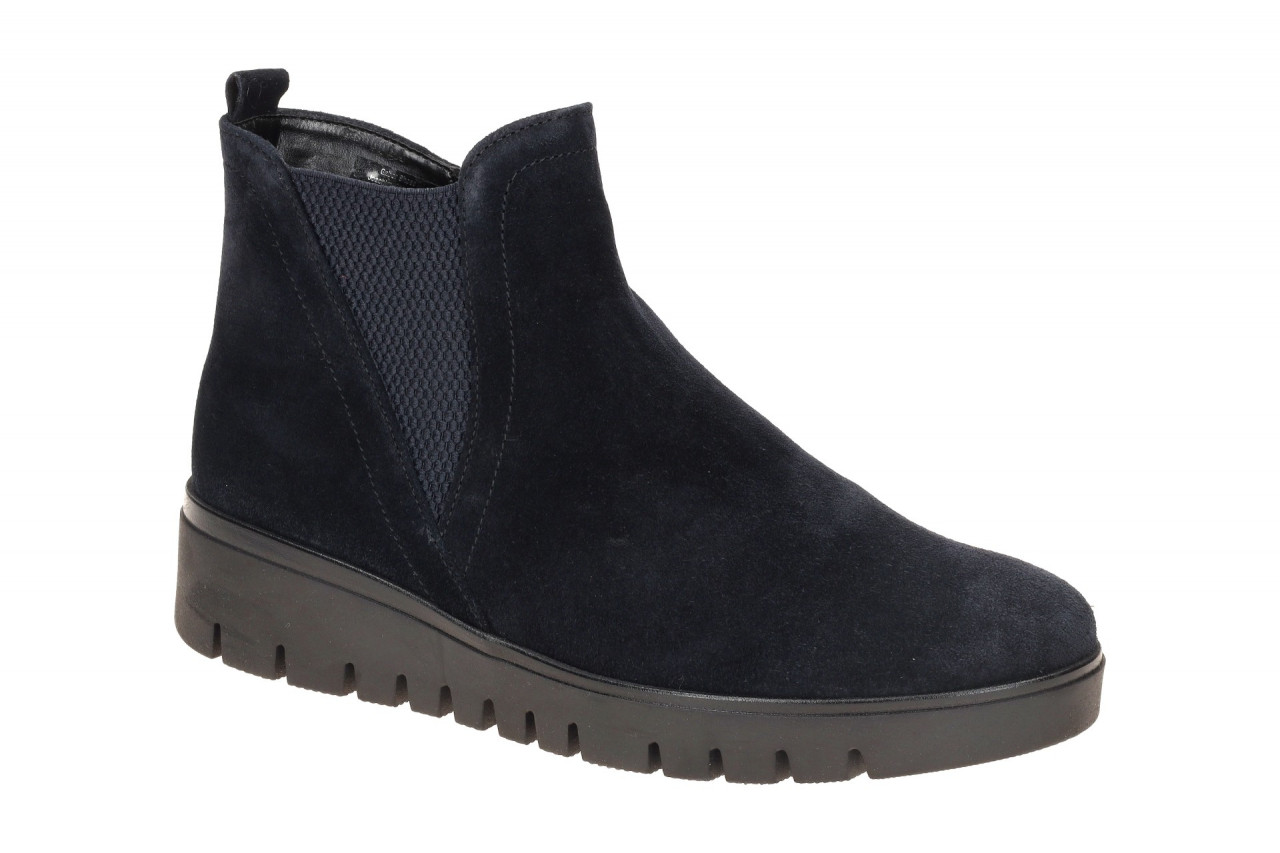 Gabor 72.061.46 Damen Stiefeletten - Chelsea Stil - Dunkelblau - Extra Weit