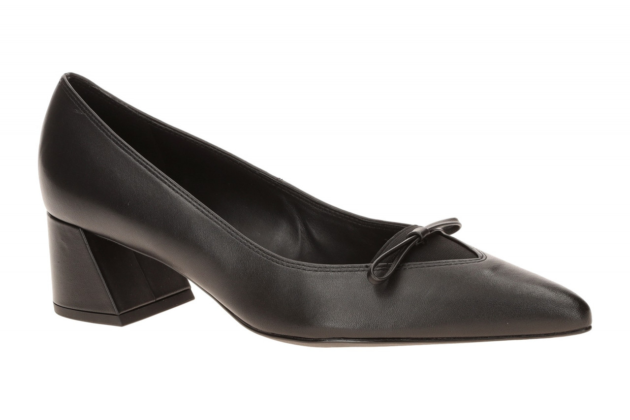 H?gl 2-10 4520 0100 Black Pumps Ginny Echtleder Blockabsatz 5cm