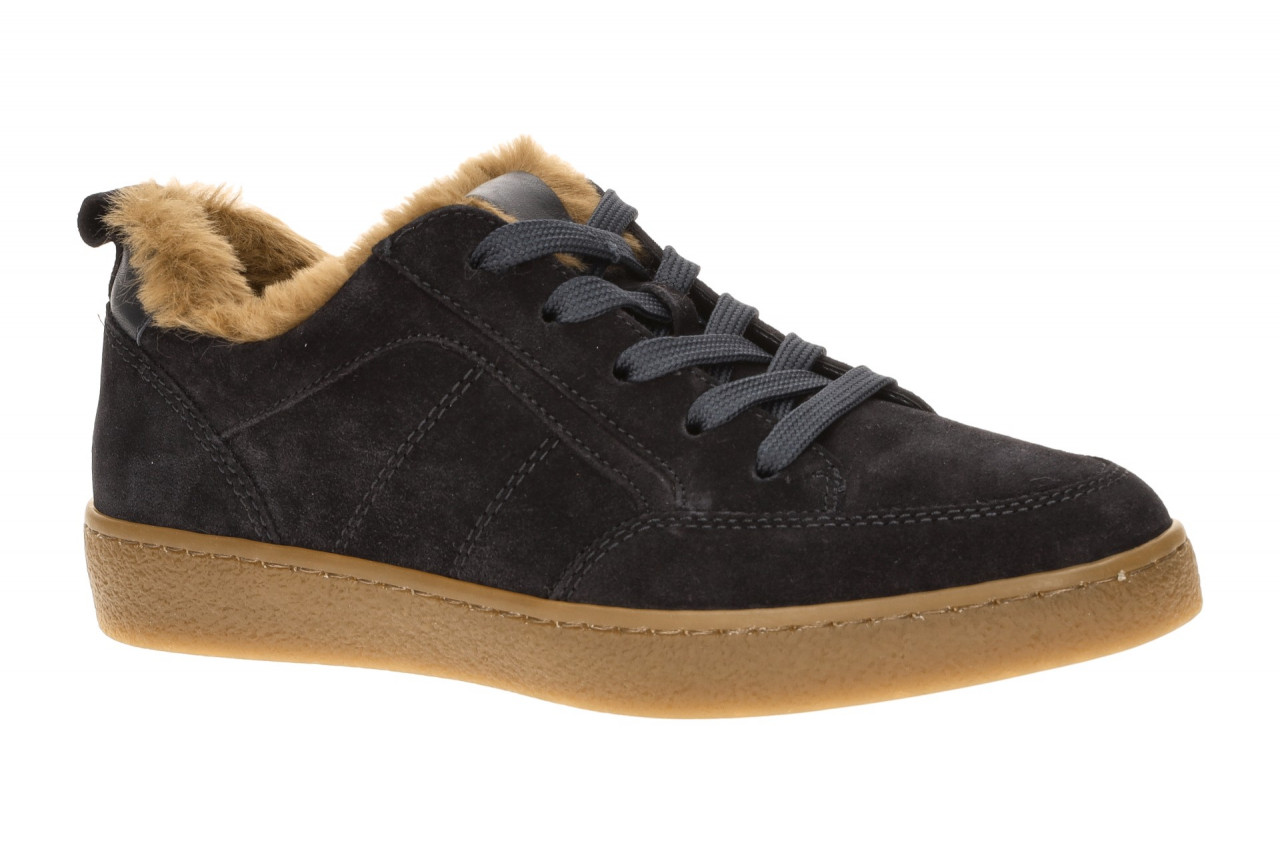 Gabor 6024.01.002 Damen-Halbschuhe Sneaker in Dunkelblau/Braun mit Echtleder ...