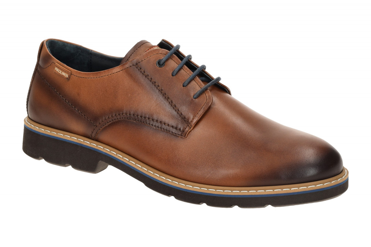 Pikolinos M7D-4289 cuero ALARCON Herrenschuhe braun - elegante Schn?rschuhe