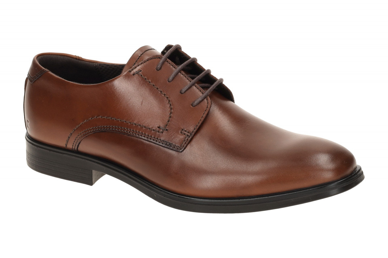 Ecco 62163401014 Melbourne-Derby Herrenschuhe mink braun Echtleder Schn?rung ...