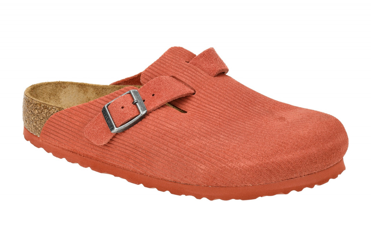 Birkenstock 1025645 Boston_BS_D Rot Corduroy Sienna Red Frauen Clogs mit anat...