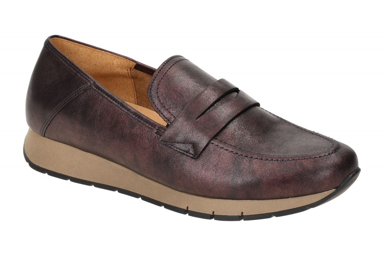 Gabor 52.471.18 FLORENZ Damen Slipper burgund Leder Textil Komfort Fu?bett