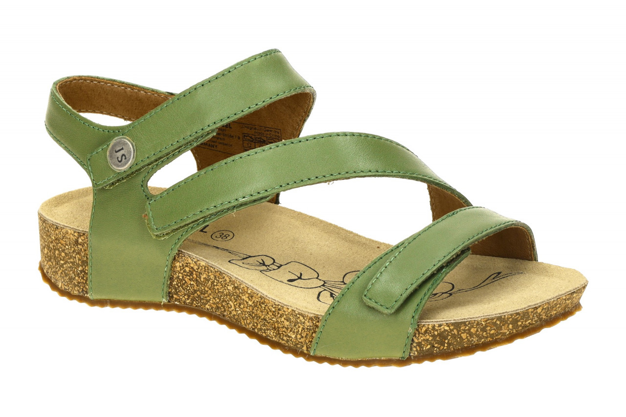 Josef Seibel Damen Sandale Tonga 25 Gr?n/Khaki Wechselfu?bett Gummisohle