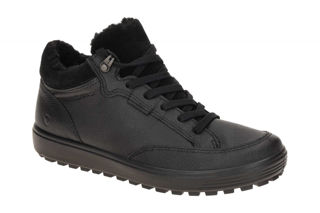 Ecco SOFT 7 TRED 45049301001 schwarz - Mid Cut Sneakers f?r Damen