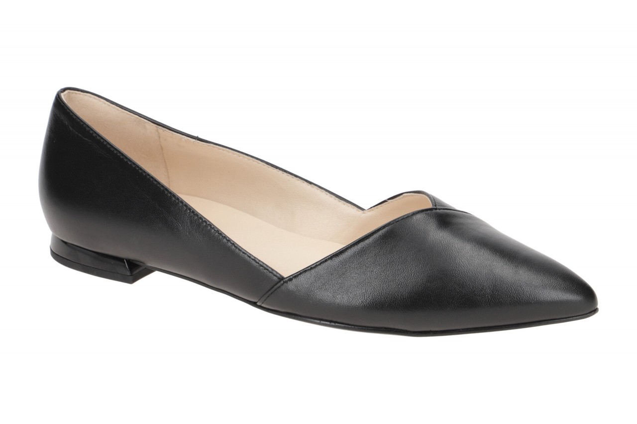 H?gl 0-17 0000 0100 Damen Ballerinas Boulevard Schwarz Echtleder Kaltfutter