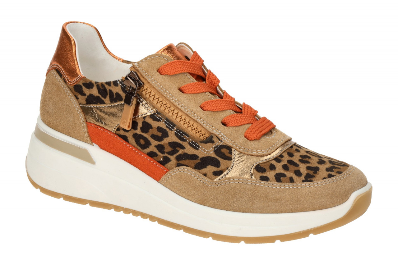 ara 12-57702 10 GARDA Damen Schn?r-Halbschuhe braun Leo gold orange - bequem ...