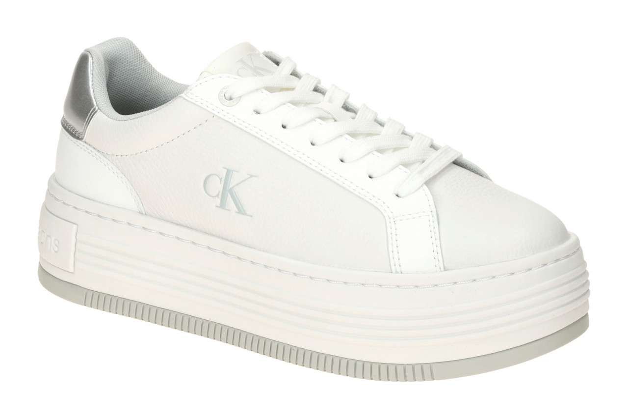 Calvin Klein BOLD FLATF LOW LACE YW01766 0LI wei? - sportliche Halbschuhe f?r...