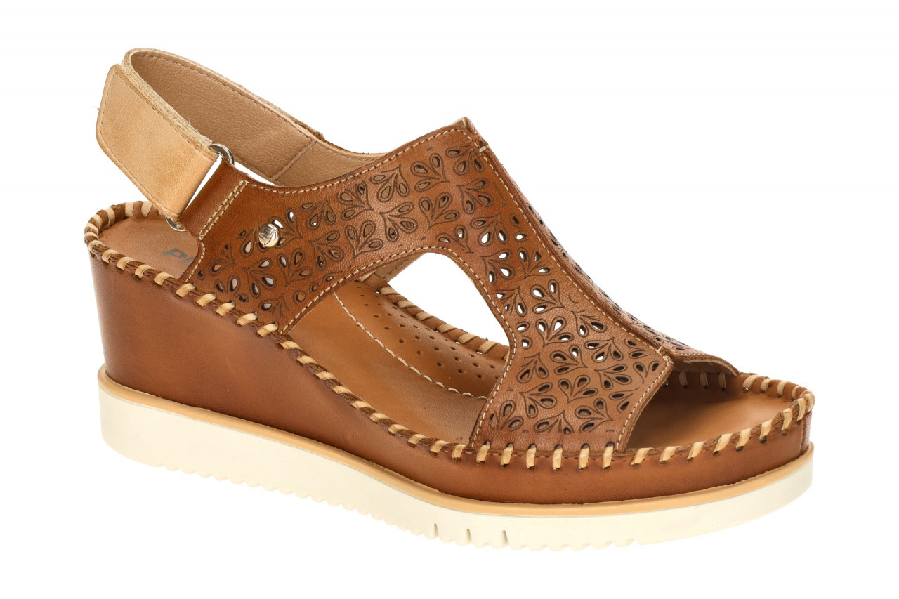Pikolinos Damen Sandalen W3Z-1623C1 brandy AGUADULCE Plateau Keilabsatz 4cm